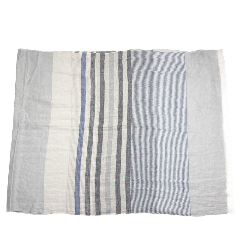 Tommy Bahama Stripped Modal Cotton Light Breathable Shawl Scarf Fringe Nautical‎